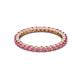 2 - Joyce 2.30 mm Rhodolite Garnet Eternity Band 