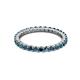 2 - Joyce 2.30 mm Blue Diamond Eternity Band 