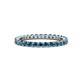 1 - Joyce 2.30 mm London Blue Topaz Eternity Band 