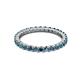 2 - Joyce 2.30 mm London Blue Topaz Eternity Band 