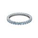 2 - Joyce 2.30 mm Aquamarine Eternity Band 
