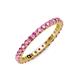 3 - Joyce 2.30 mm Pink Sapphire Eternity Band 