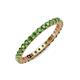 3 - Joyce 2.30 mm Green Garnet Eternity Band 