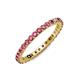 3 - Joyce 2.30 mm Pink Tourmaline Eternity Band 