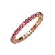 3 - Joyce 2.30 mm Pink Tourmaline Eternity Band 