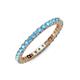 3 - Joyce 2.30 mm Blue Topaz Eternity Band 