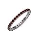 3 - Joyce 2.30 mm Red Garnet Eternity Band 