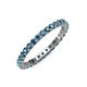 3 - Joyce 2.30 mm London Blue Topaz Eternity Band 