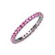 3 - Joyce 2.30 mm Pink Sapphire Eternity Band 