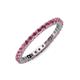 3 - Joyce 2.30 mm Rhodolite Garnet Eternity Band 