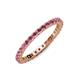 3 - Joyce 2.30 mm Rhodolite Garnet Eternity Band 