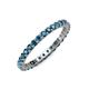 3 - Joyce 2.30 mm Blue Diamond Eternity Band 
