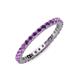 3 - Joyce 2.30 mm Amethyst Eternity Band 