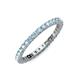 3 - Joyce 2.30 mm Aquamarine Eternity Band 