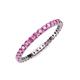 4 - Joyce 2.00 mm Pink Sapphire Eternity Band 