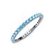 4 - Joyce 2.00 mm Blue Topaz Eternity Band 