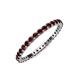 4 - Joyce 2.00 mm Red Garnet Eternity Band 