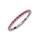 4 - Joyce 2.00 mm Rhodolite Garnet Eternity Band 