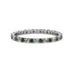 1 - Joyce 2.00 mm Diamond and Lab Created Alexandrite Eternity Band 