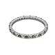 2 - Joyce 2.00 mm Diamond and Lab Created Alexandrite Eternity Band 