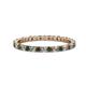 1 - Joyce 2.00 mm Diamond and Lab Created Alexandrite Eternity Band 