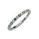 3 - Joyce 2.00 mm Diamond and Lab Created Alexandrite Eternity Band 