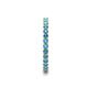 6 - Joyce 2.00 mm London Blue Topaz Eternity Band 