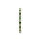 5 - Joyce 2.00 mm Green Garnet and Diamond Eternity Band 