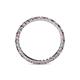 4 - Joyce 2.00 mm Pink Tourmaline and Diamond Eternity Band 