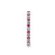 5 - Joyce 2.00 mm Pink Tourmaline and Diamond Eternity Band 