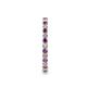 5 - Joyce 2.00 mm Amethyst and Diamond Eternity Band 