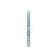 5 - Joyce 2.00 mm Blue Topaz and Diamond Eternity Band 