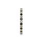 5 - Joyce 2.00 mm Black and White Diamond Eternity Band 