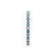 5 - Joyce 2.00 mm London Blue Topaz and Diamond Eternity Band 