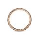4 - Joyce 2.00 mm Smoky Quartz and Diamond Eternity Band 
