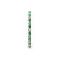 5 - Joyce 2.00 mm Emerald and Diamond Eternity Band 