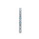 5 - Joyce 2.00 mm Aquamarine and Diamond Eternity Band 