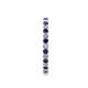 5 - Joyce 2.00 mm Blue Sapphire and Diamond Eternity Band 
