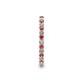 5 - Joyce 2.00 mm Pink Tourmaline and Diamond Eternity Band 