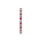 5 - Joyce 2.00 mm Pink Tourmaline and Diamond Eternity Band 