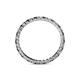 4 - Joyce 2.00 mm Black and White Diamond Eternity Band 