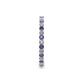 5 - Joyce 2.00 mm Iolite and Diamond Eternity Band 