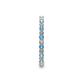 5 - Joyce 2.00 mm Blue Topaz and Diamond Eternity Band 