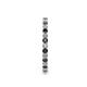 5 - Joyce 2.00 mm Black and White Diamond Eternity Band 