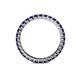 4 - Joyce 2.30 mm Blue Sapphire Eternity Band 