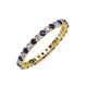 4 - Joyce 2.30 mm Blue Sapphire and Diamond Eternity Band 