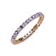 4 - Joyce 2.30 mm Tanzanite and Diamond Eternity Band 