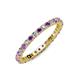 4 - Joyce 2.30 mm Amethyst and Diamond Eternity Band 