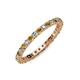 4 - Joyce 2.30 mm Citrine and Diamond Eternity Band 
