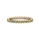 1 - Joyce 2.30 mm Yellow and White Diamond Eternity Band 